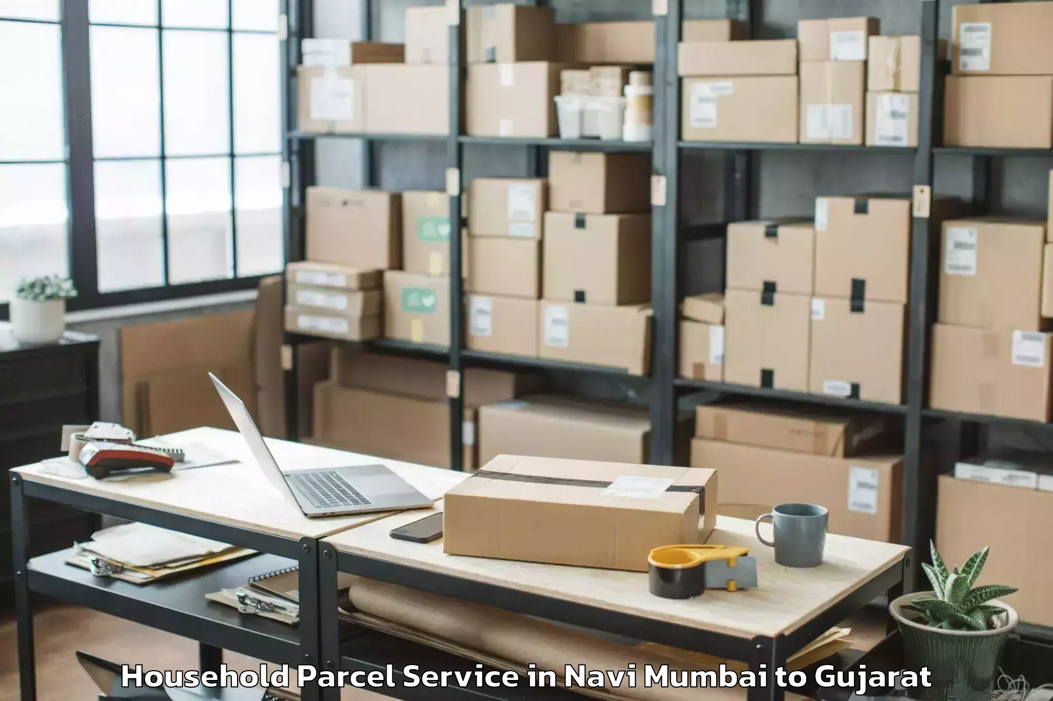 Quality Navi Mumbai to Udhana Household Parcel